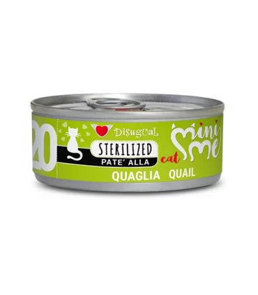 Disugual mini me 20 gatto sterilized pate quaglia 85 gr