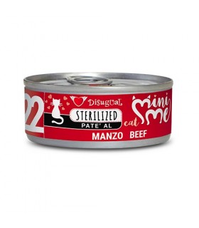 Disugual mini me 22 gatto sterilized pate manzo 85 gr