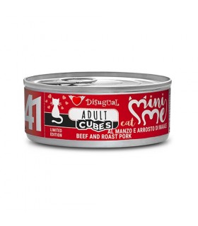 Disugual mini me 41 adult cubes manzo e arrosto di maiale 85 gr