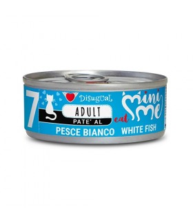 Disugual mini me 7 gatto adult pate pesce bianco 85 gr