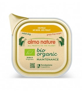 Almo nature bio organic cane adult con pollo 100 gr