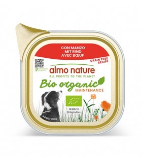 Almo nature bio organic cane adult con manzo 100 gr