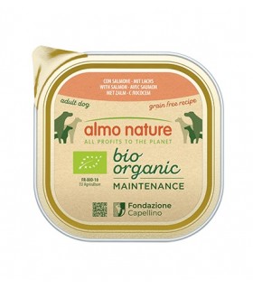 Almo nature bio organic cane adult con salmone 300 gr