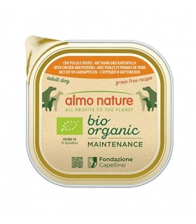 Almo nature bio organic cane adult con pollo e patate 300 gr