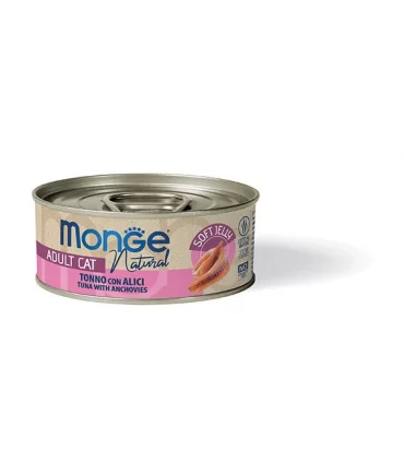 Monge natural gatto tonno con alici soft jelly 80 gr