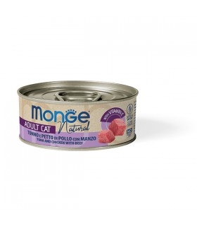 Monge natural gatto adult tonno e petto di pollo con manzo 80 gr