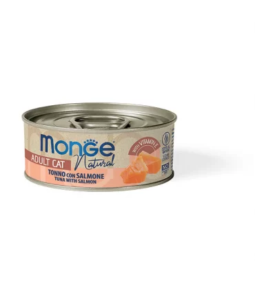 Monge natural gatto adult tonno con salmone 80 gr