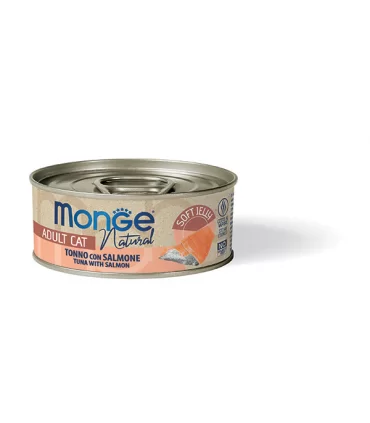 Monge natural gatto tonno con salmone soft jelly 80 gr