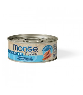 Monge natural gatto senior tonno con alici 80 gr