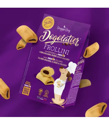 Doggyebag dogolatier frollini con ripieno di freecoa 180 gr