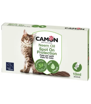 Camon Neem Oil spot on gatti 10 ml 5 fiale 2 ml g910