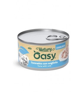 Oasy Wet Cat Natury in brodo tonnetto con sogliola 85 gr