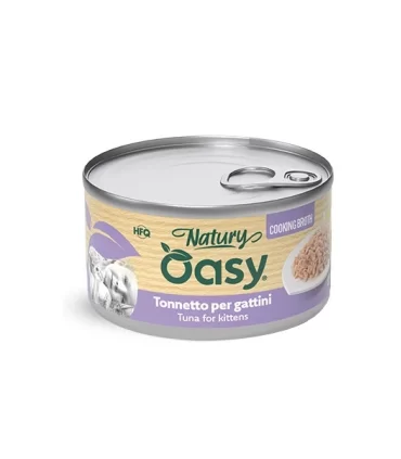 Oasy Wet Cat Natury in brodo tonnetto per gattini 85 gr