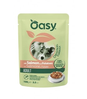Oasy original formula cane adult con salmone e patate 100 gr