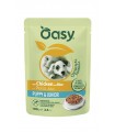 Oasy original formula puppy & junior con pollo e riso 100 gr