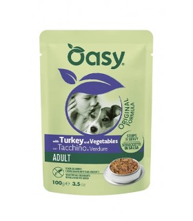 Oasy original formula cane adult con tacchino e verdure 100 gr