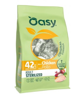 Oasy original formula gatto adult sterilized pollo 6 kg