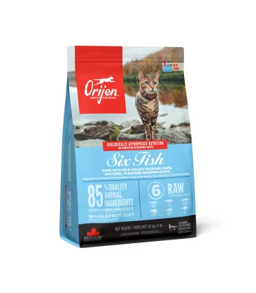 Orijen gatto six fish 340 gr