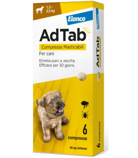 Adtab cani 1,3-2,5 kg 6 compresse 56 mg