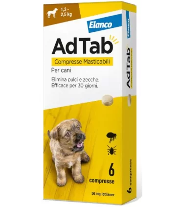 Adtab cani 1,3-2,5 kg 6 compresse 56 mg