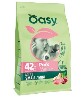 Oasy original formula cane adult small mini maiale 2 kg