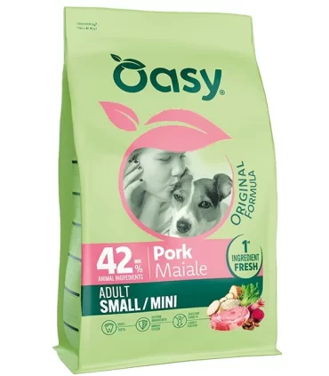 Oasy original formula cane adult small mini maiale 2 kg