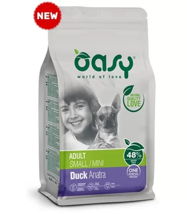 Oasy monoprotein formula cane adult small mini anatra 2 kg