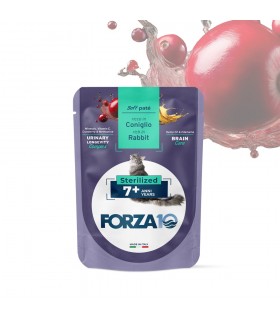 Forza 10 gatto botanicat sterilized 7+ anni coniglio bustina 80 gr