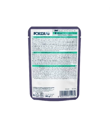 Forza 10 gatto botanicat sterilized 7+ anni coniglio bustina 80 gr