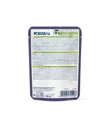 Forza 10 gatto botanicat adult 1-6 anni quaglia bustina 80 gr