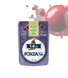 Forza 10 gatto botanicat adult 1-6 anni quaglia bustina 80 gr
