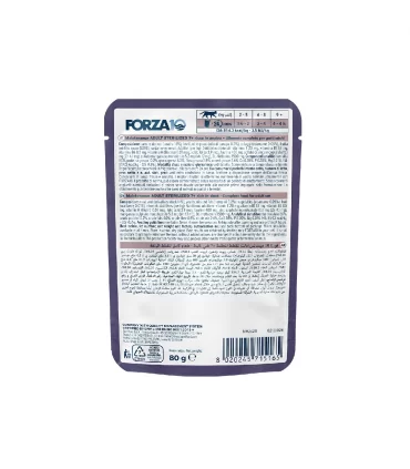 Forza 10 gatto botanicat sterilized 7+ anni anatra bustina 80 gr