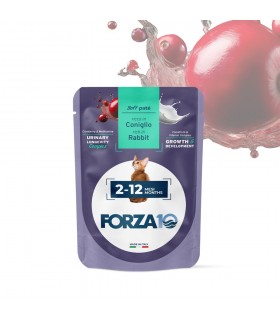 Forza 10 gatto botanicat kitten 2-12 mesi coniglio bustina 80 gr
