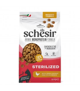 Schesir gatto monoprotein sterilized con pollo 1,5 kg