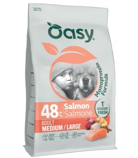 Oasy monoprotein formula cane adult medium large salmone 10 kg
