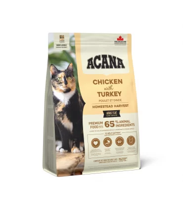 Acana gatto adult chicken with turkey homestead harvest 340 gr