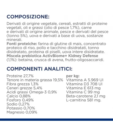 Hill's Prescription Diet gatto kidney care k/d salmone 1,5 kg