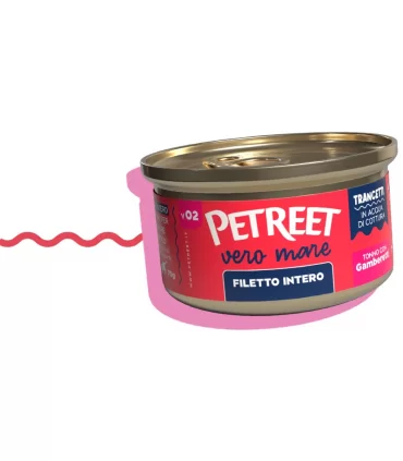 Petreet vero mare filetto intero tonno con gamberetti 70 gr