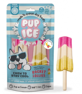 Pup ice rocket lollies fragola & banana 2 pezzi 90 gr