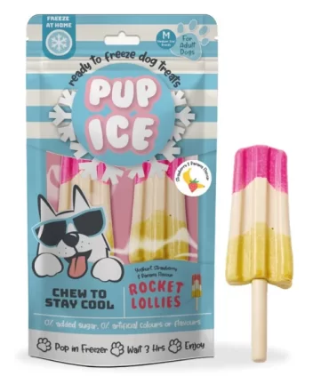 Pup ice rocket lollies fragola & banana 2 pezzi 90 gr