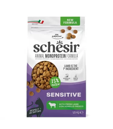 Schesir gatto monoprotein adult sensitive con agnello 1,5 kg