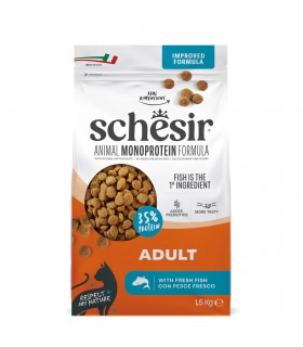 Schesir gatto monoprotein adult con pesce fresco 1,5 kg