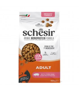 Schesir gatto monoprotein adult con prosciutto 400 gr