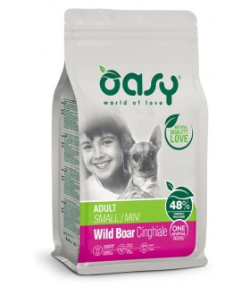 Oasy monoprotein formula cane adult small mini cinghiale 800 gr
