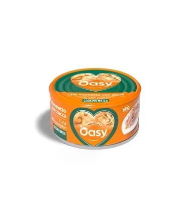 Oasy gatto more love 75% tonnetto con zucca 70 gr