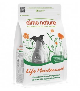 Almo nature life Maintenance cane adult xs-s con agnello 2 kg