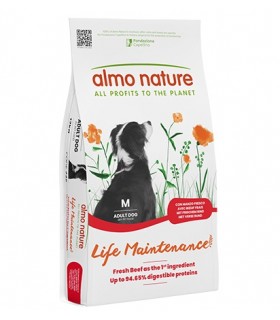 Almo nature life Maintenance cane adult medium con manzo 12 kg