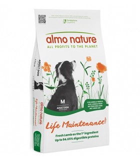 Almo nature life Maintenance cane adult medium con agnello 12 kg