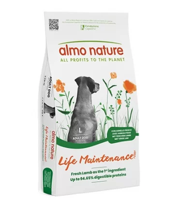 Almo nature life Maintenance cane adult large con agnello 12 kg
