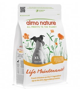 Almo nature life Maintenance cane adult xs-s con pollo 2 kg